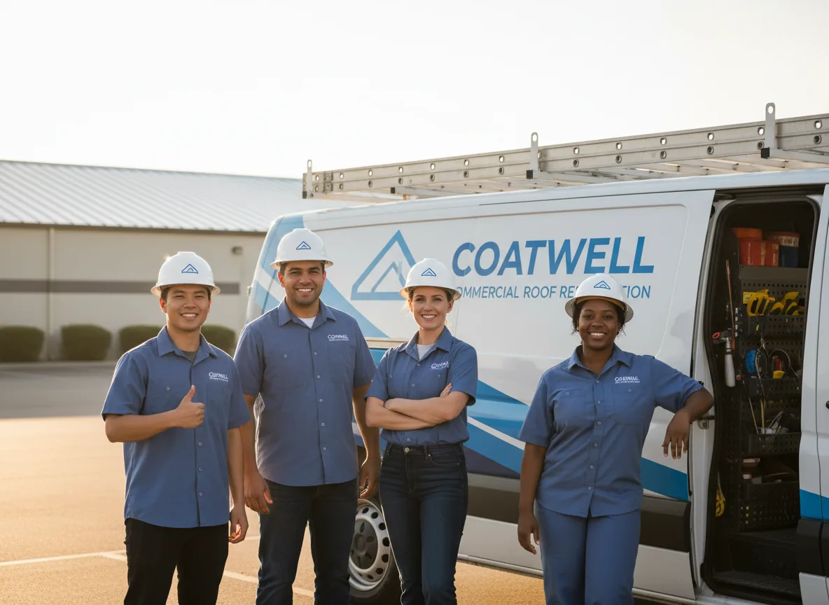 Commercial roof coating company in Mascot, TN